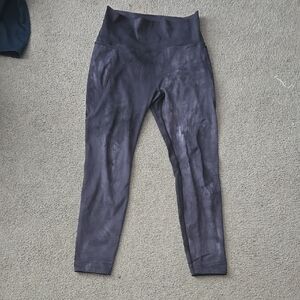 Black with grey High-Rise Leggings